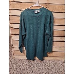 Vintage 90's First Run Green Sweater Size Medium
